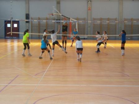 Entrenamiento de La Selección Riojana de Voleibol.