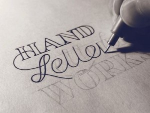 Hand lettering 