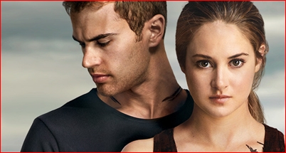Cuatro y Tris, protagonistas de DIvergente, la película. GOOGLE