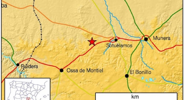 terremoto  la península, costa mediterránea y Andalucía