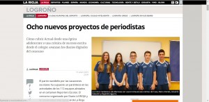 Los chicos del Reportero Escolar en larioja.com