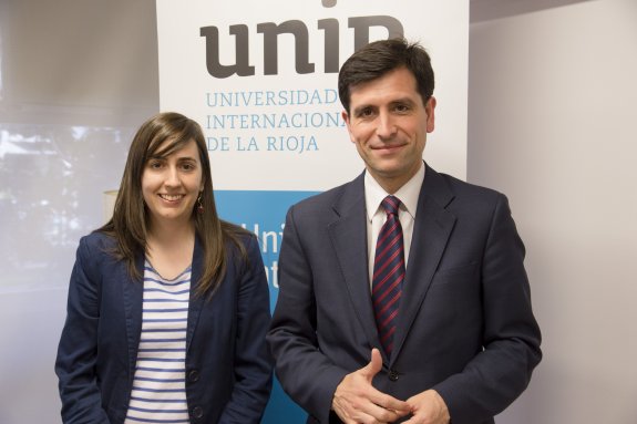 María Barbero y Josu Ahedo en las Instalaciones de UNIR