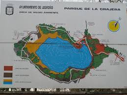 Este es un mapa de todo el parque natural de la Grajera.