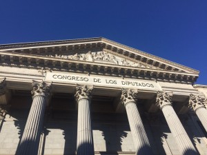 Photography of the Congreso de los Diputados.